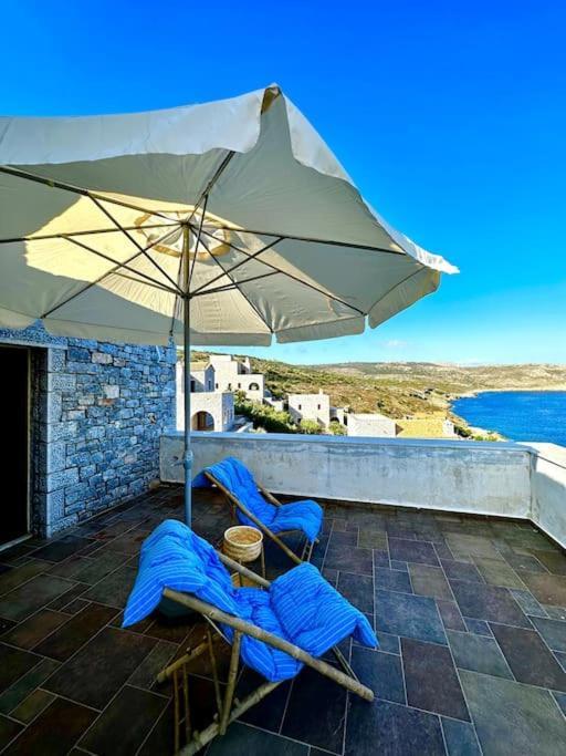 Cozy Cliff Tower W/ Breathtaking Sea Views Villa Agios Georgios Minas Exterior foto