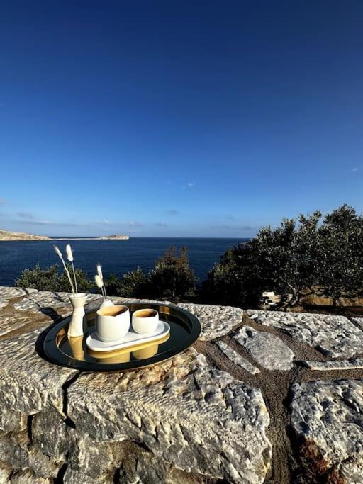 Cozy Cliff Tower W/ Breathtaking Sea Views Villa Agios Georgios Minas Exterior foto